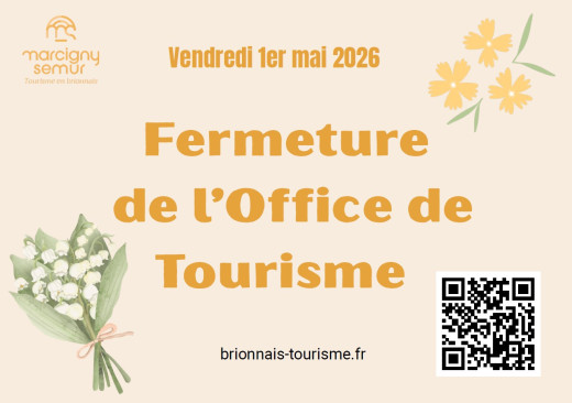 Fermeture de l'Office de Tourisme le 1er mai 2026