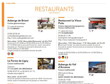 Capture decran restaurant