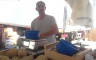 Les commerçants présents sur le marché : Jean-Claude VAISSEAUX - Crédits photo : Mairie de Melay / J.C. Ducarre