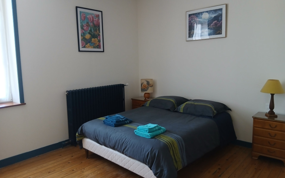 Chambre avec lit 2 personnes - Crédits photo : M.L. Beurrier