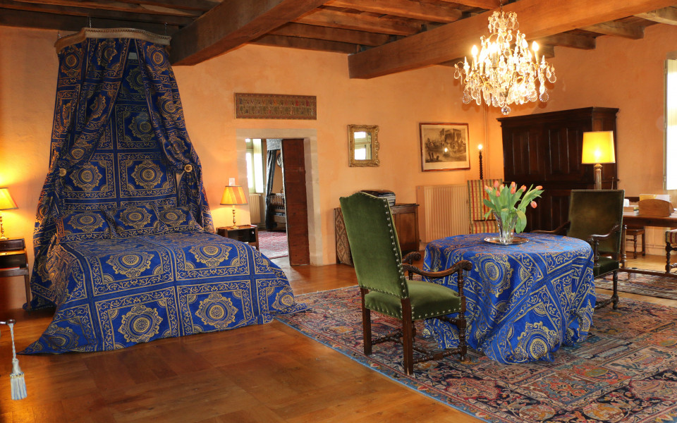 Chambre double - Crédits photo : Manoir de Malfarat/Jean-Jacques Veau