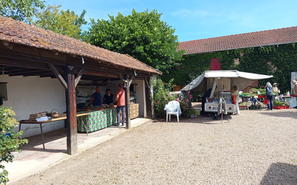 Marché de Montceaux-l'Etoile - Crédits photo : Marie-Laure Winter
