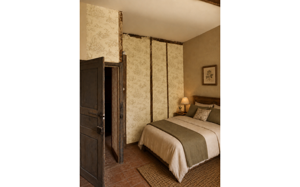 chambre ancien saloir - Crédits photo : A.L. Burignat