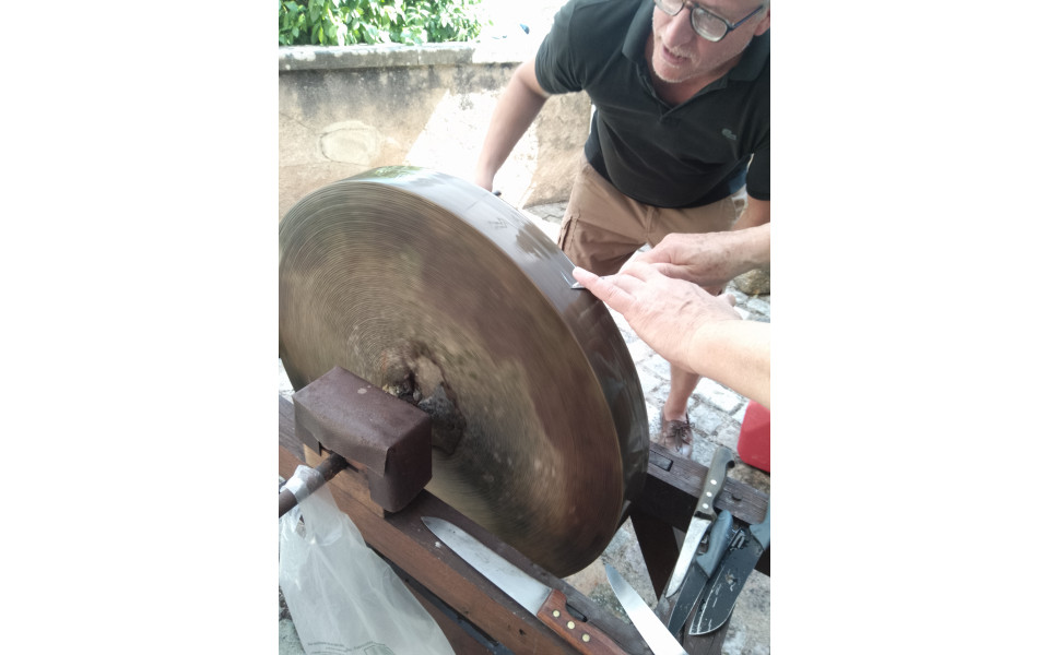 Animation aiguisage - Crédits photo : Marie-Agnès Taieb