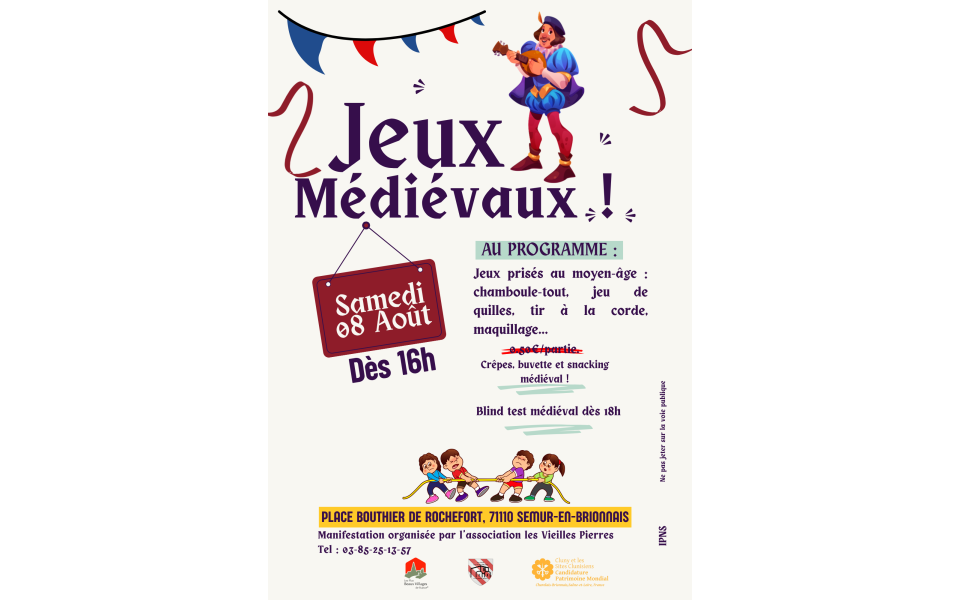 Affiche Jeux Médiévaux - Crédits photo : Lefkoune Alicia